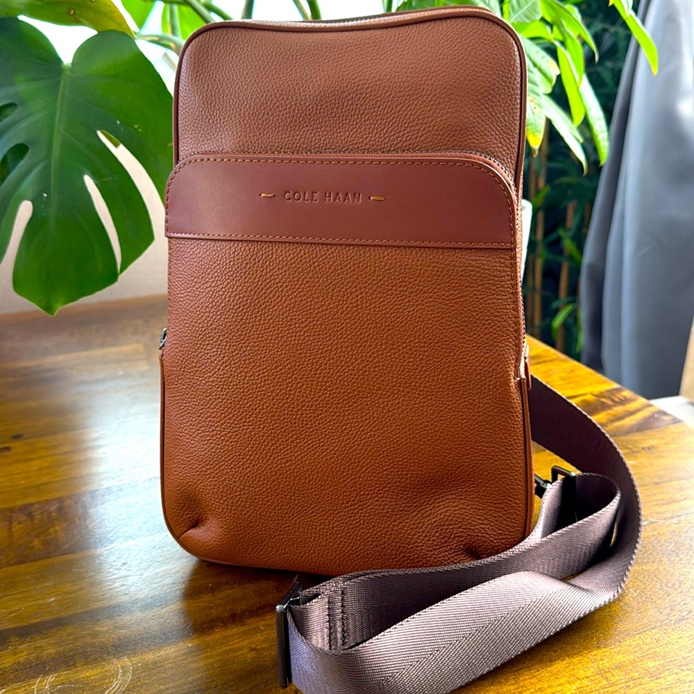 Cole Haan Men’s Triboro Leather Sling Bag
NWOT